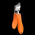 Ergonomic Wide Jaw Nail Clipper with Curved Cutting Edge - Manual Design for Precision Grooming