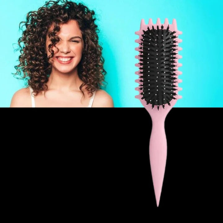 Professional Hair Styling Brush for Curl Shaping & Blow Drying - Effortless Volume & Shine