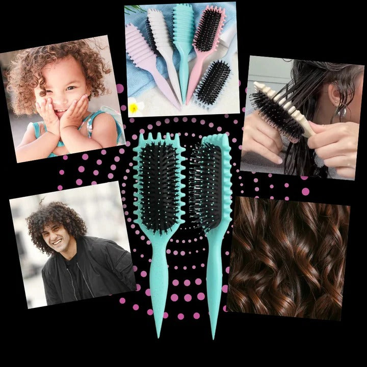 Professional Hair Styling Brush for Curl Shaping & Blow Drying - Effortless Volume & Shine