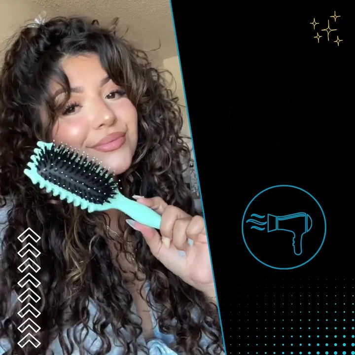 Professional Hair Styling Brush for Curl Shaping & Blow Drying - Effortless Volume & Shine