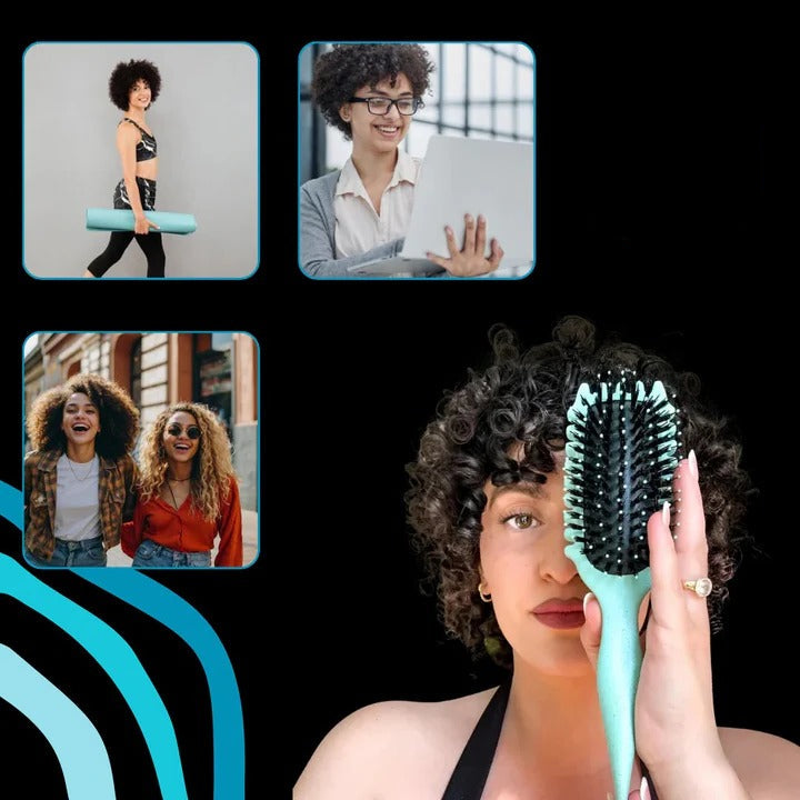 Professional Hair Styling Brush for Curl Shaping & Blow Drying - Effortless Volume & Shine