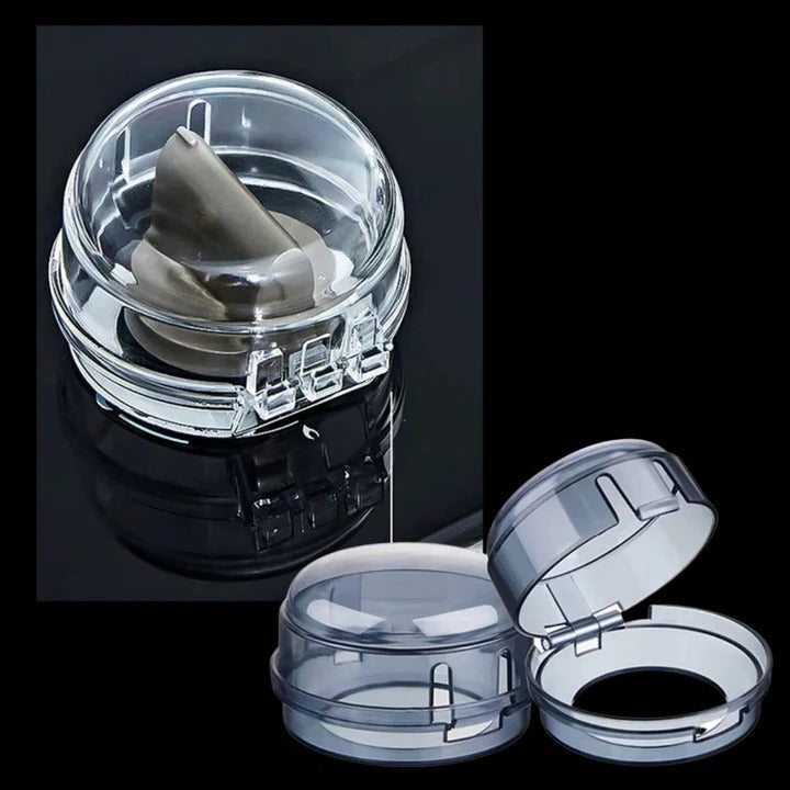 Snap-On Stove Knob Covers - 4-Piece Set for Home Safety & Childproofing