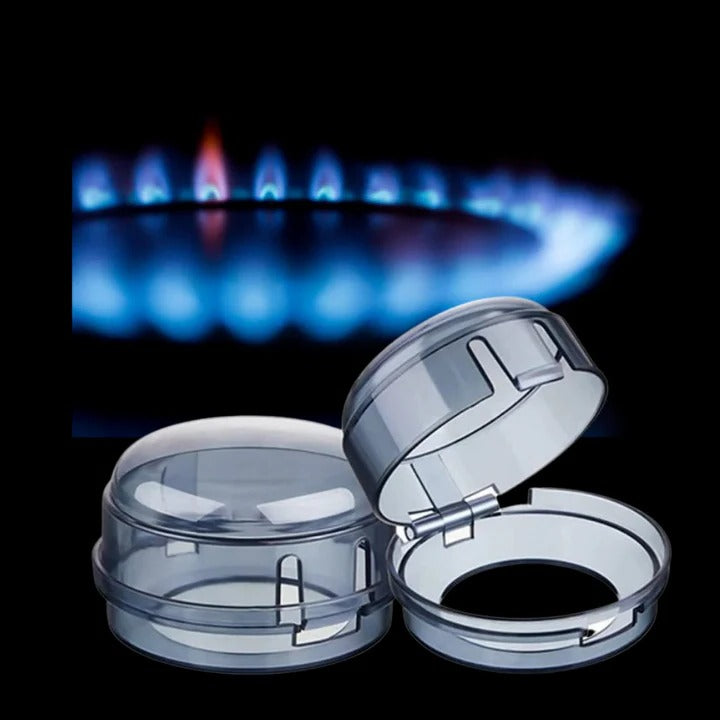 Snap-On Stove Knob Covers - 4-Piece Set for Home Safety & Childproofing