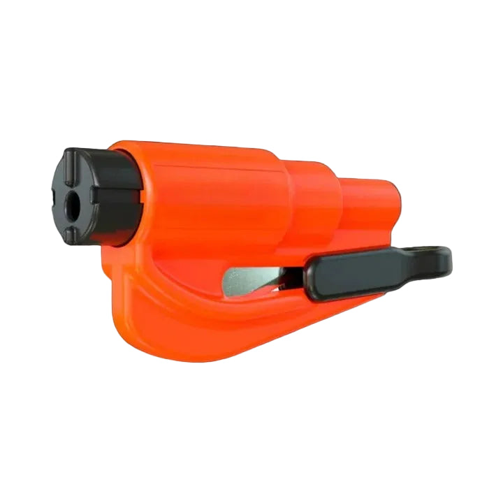 2-in-1 Portable Car Safety Tool for Tempered Windows - Emergency Breaker & Seatbelt Cutter