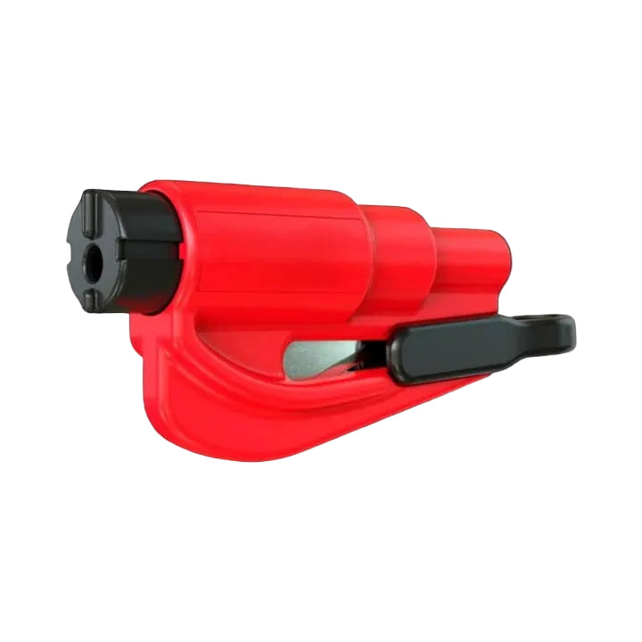 2-in-1 Portable Car Safety Tool for Tempered Windows - Emergency Breaker & Seatbelt Cutter