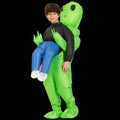 Kids Inflatable Alien Costume - Eye-Catching Optical Illusion Design for Halloween & Dress-Up Fun