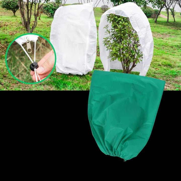 Premium Winter Plant Cover with Zipper & Drawstring - Durable Cold Weather Protection for Your Plants