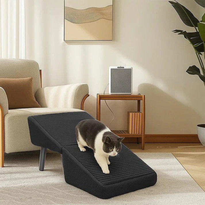 Adjustable 2-in-1 Pet Ramp & Step Stool - Versatile Pet Access Solution for Dogs & Cats