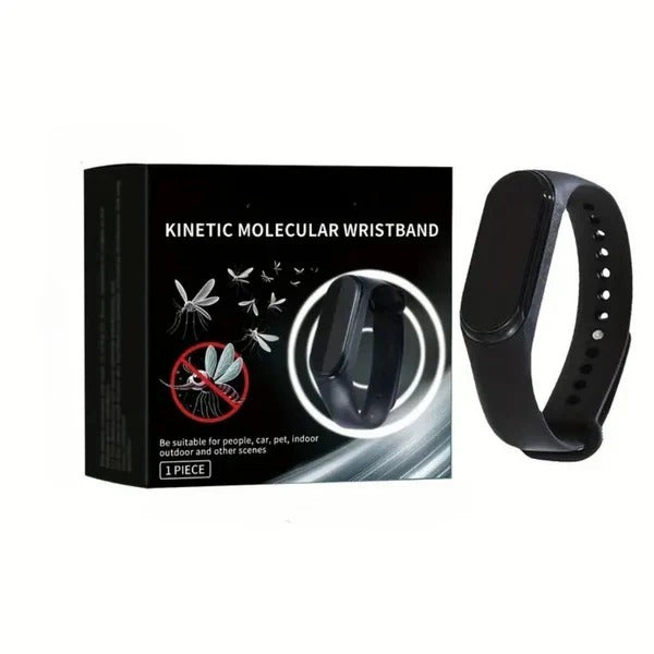 Ultrasonic Mosquito Repellent Wristband with Clip-On Design - Wearable Insect Deterrent for Outdoor Protection