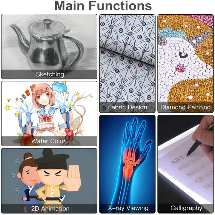 A4 LED Tracing Light Box - Illuminated Creative Drawing Tablet for Artists & Designers