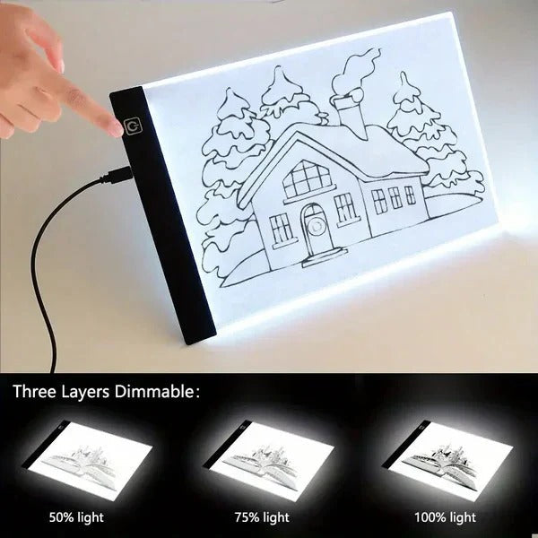 A4 LED Tracing Light Box - Illuminated Creative Drawing Tablet for Artists & Designers