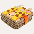 Interactive Kid's Portable Activity Book with Textures, Fasteners, and Engaging Learning Activities