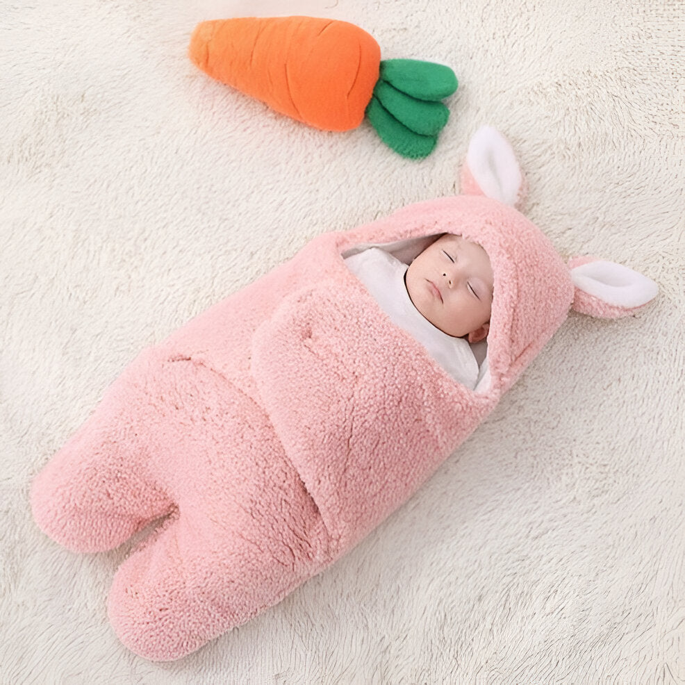 Cozy Baby Wrap Blanket - Soft, Plush Fabric for Nursery & Stroller | Ideal for Newborns