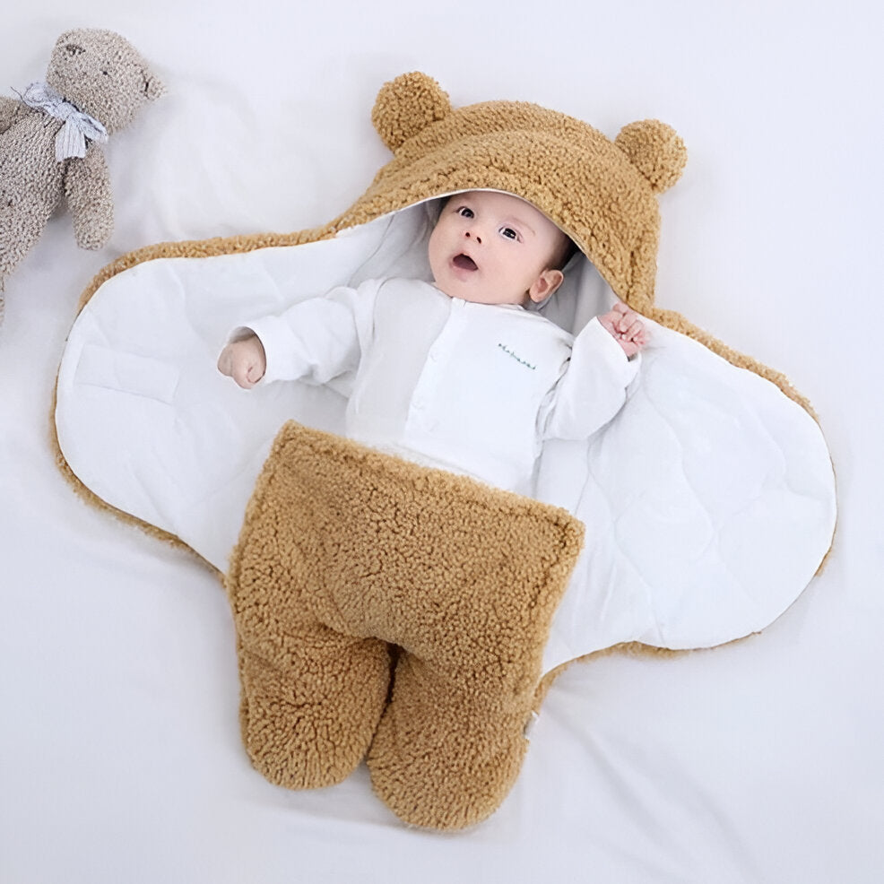 Cozy Baby Wrap Blanket - Soft, Plush Fabric for Nursery & Stroller | Ideal for Newborns