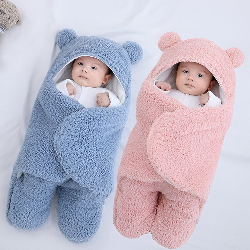 Cozy Baby Wrap Blanket - Soft, Plush Fabric for Nursery & Stroller | Ideal for Newborns