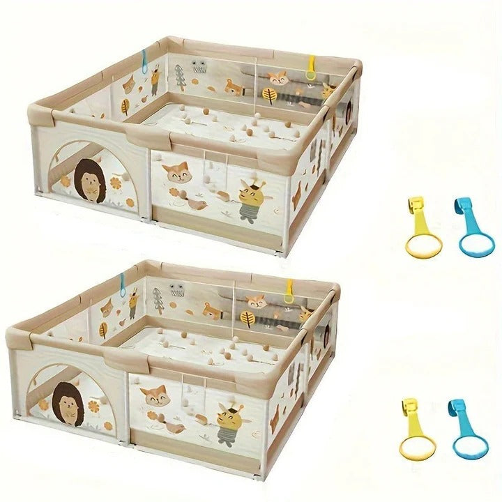 Portable Baby Playpen with Enclosed Design - Safe & Secure Play Area for Infants & Toddlers - Easy Setup & Travel-Friendly