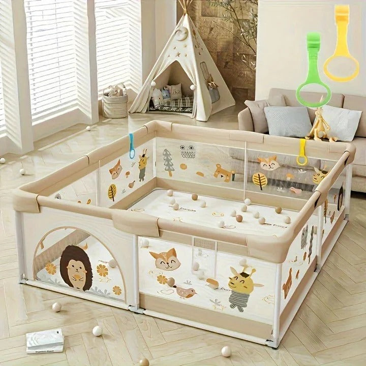 Portable Baby Playpen with Enclosed Design - Safe & Secure Play Area for Infants & Toddlers - Easy Setup & Travel-Friendly