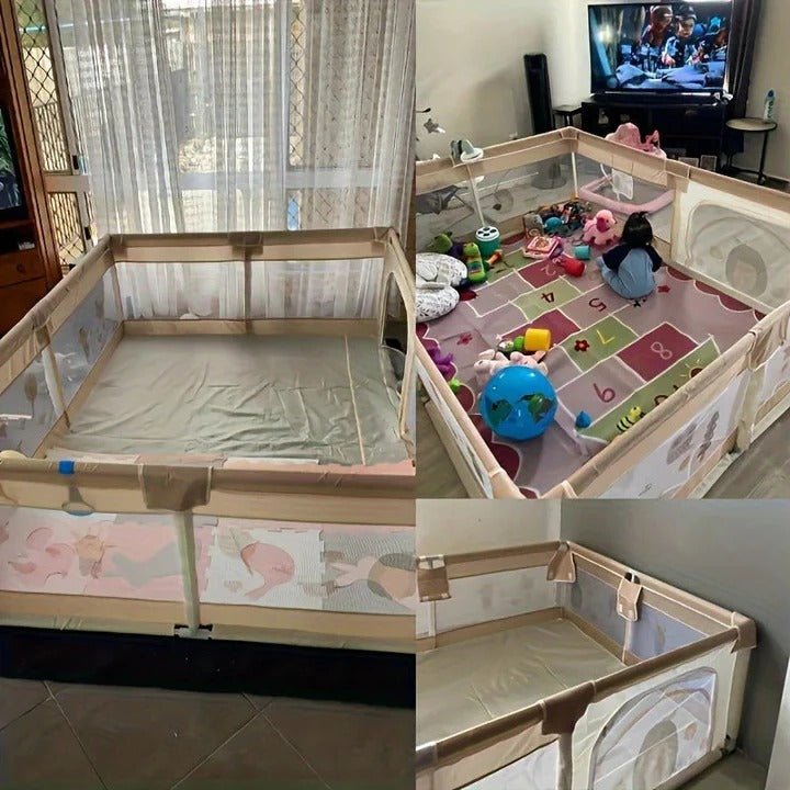 Portable Baby Playpen with Enclosed Design - Safe & Secure Play Area for Infants & Toddlers - Easy Setup & Travel-Friendly