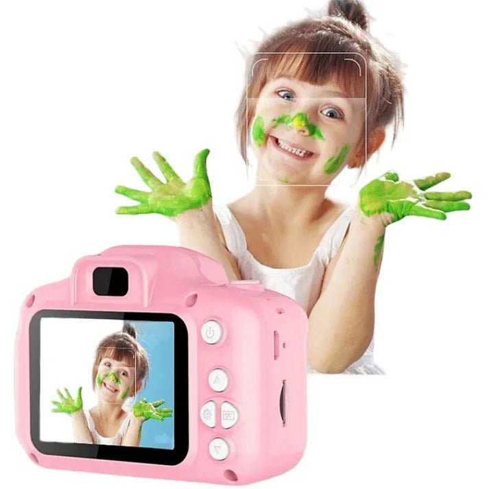 Kids Digital Camera with Dual Lens, Rechargeable Battery & Fun Features - Perfect for Young Photographers!