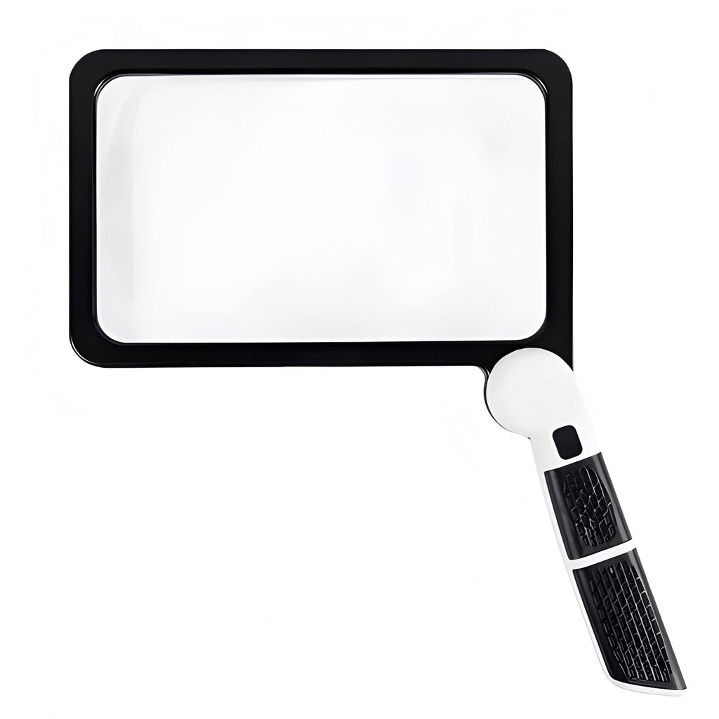 Collapsible LED Magnifying Glass with Illuminated Optical Enhancer - Foldable & Portable for Enhanced Viewing