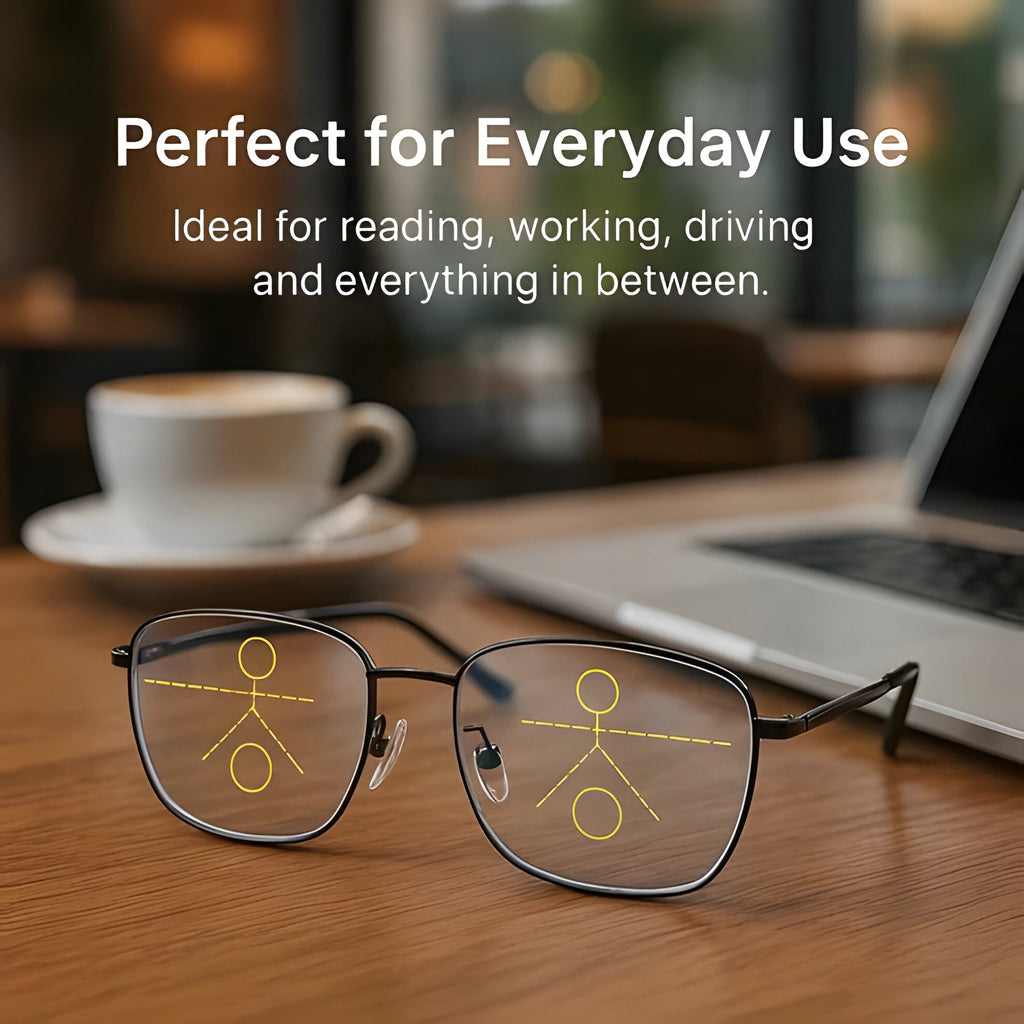 Light Adaptive Progressive Glasses - Transition Lenses for Clear Vision in Any Lighting
