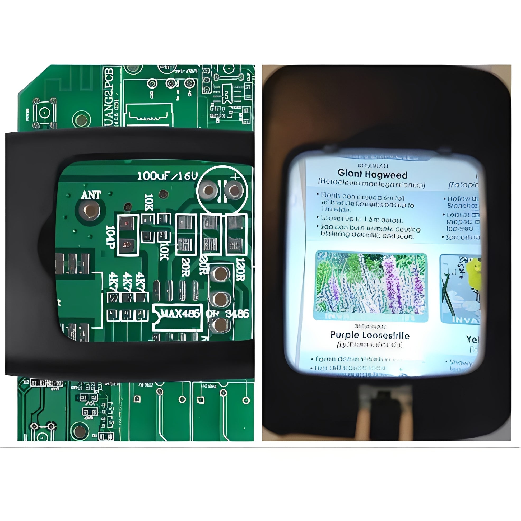 Adjustable LED Floor Magnifier with Extra-Large Viewing Lens - Perfect for Reading, Hobbies, and Crafts
