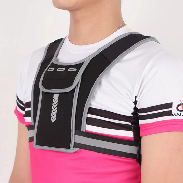 Adjustable Running Chest Bag - Lightweight & Comfortable Sports Gear for Hands-Free Convenience