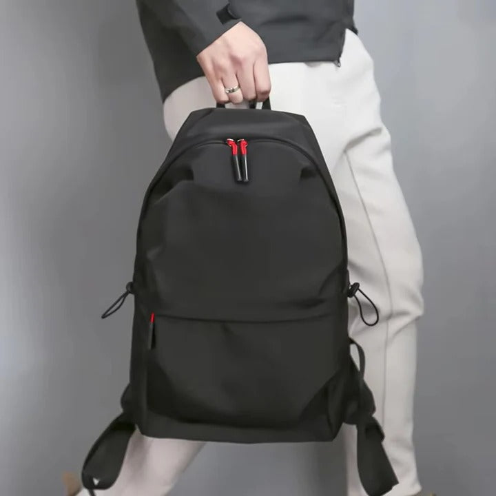 Versatile Black Backpack with Multiple Storage Pockets - Ideal for Travel, School, and Outdoor Adventures