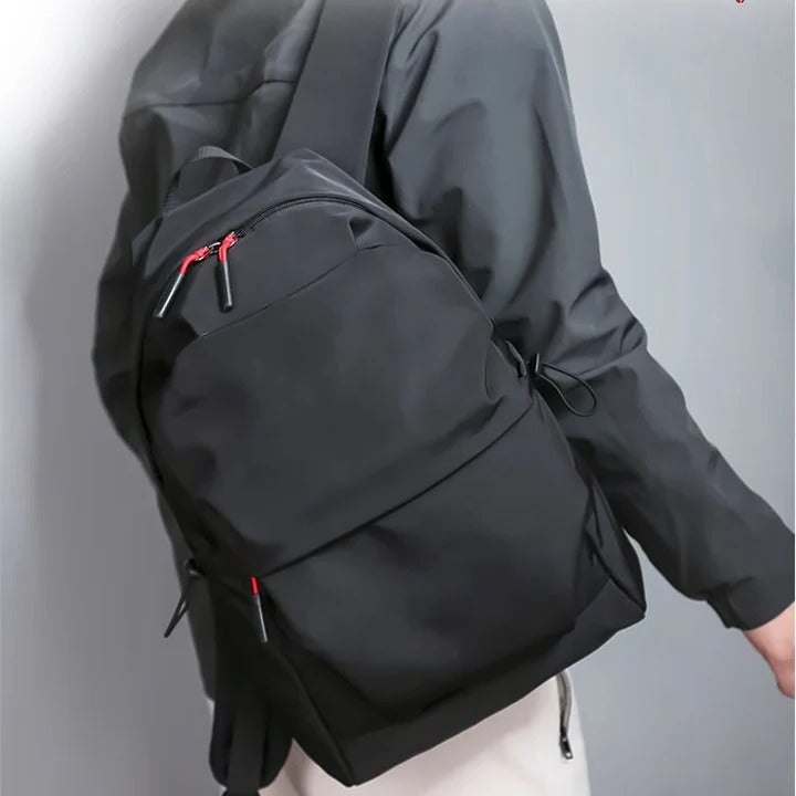 Versatile Black Backpack with Multiple Storage Pockets - Ideal for Travel, School, and Outdoor Adventures