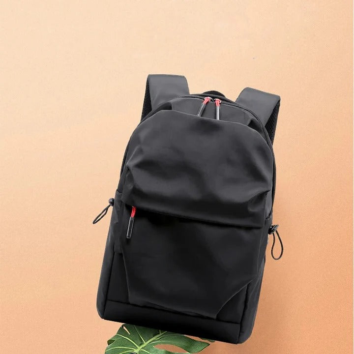 Versatile Black Backpack with Multiple Storage Pockets - Ideal for Travel, School, and Outdoor Adventures