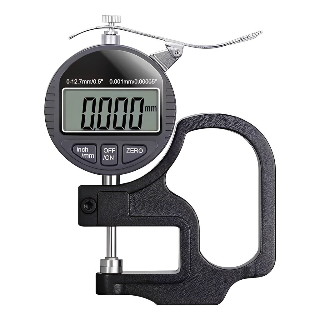 Digital Handheld Thickness Gauge with LCD Display - Precision Measuring Tool for Wood, Metal, and More