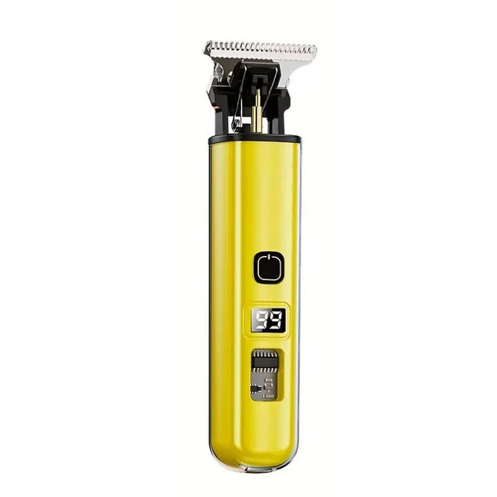 Rechargeable Hair Trimmer with Detachable Blade & LED Indicator - Cordless Precision Grooming Tool