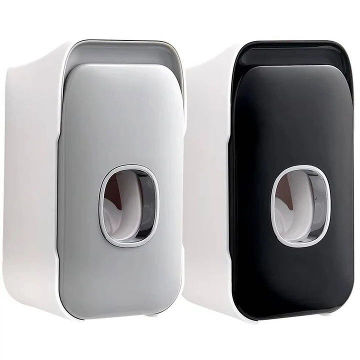 Wall-Mounted Toothpaste Dispenser with Easy Adhesive Installation - No Drilling Required, Space-Saving Bathroom Organizer