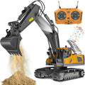 Remote Control Construction Vehicle with Interchangeable Tools - Versatile RC Excavator and Loader for Kids