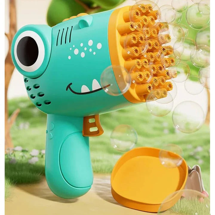 Battery-Powered Dinosaur Bubble Blowing Toy for Kids - Fun Outdoor Activity & Party Favor