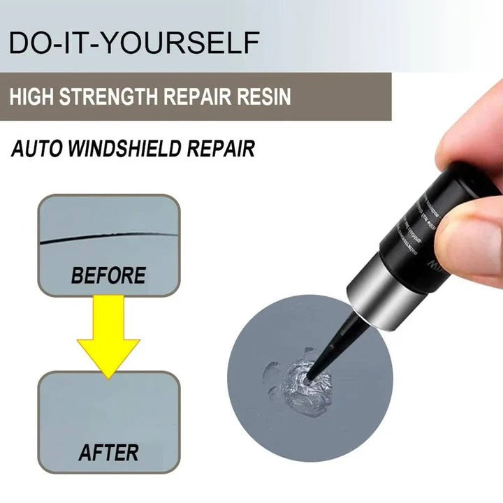 Premium Windshield Repair Kit for Chips & Surface Cracks - Easy DIY Solution for Clear, Durable Repairs