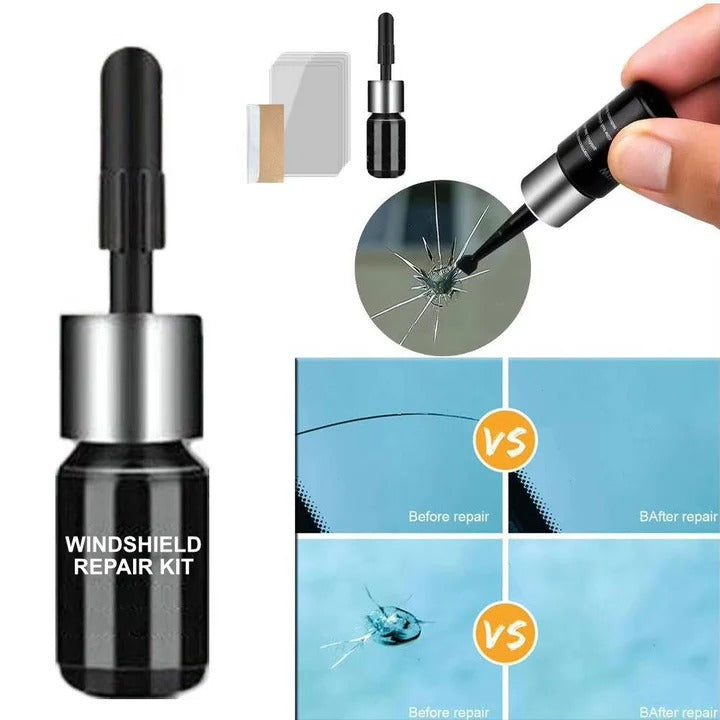 Premium Windshield Repair Kit for Chips & Surface Cracks - Easy DIY Solution for Clear, Durable Repairs