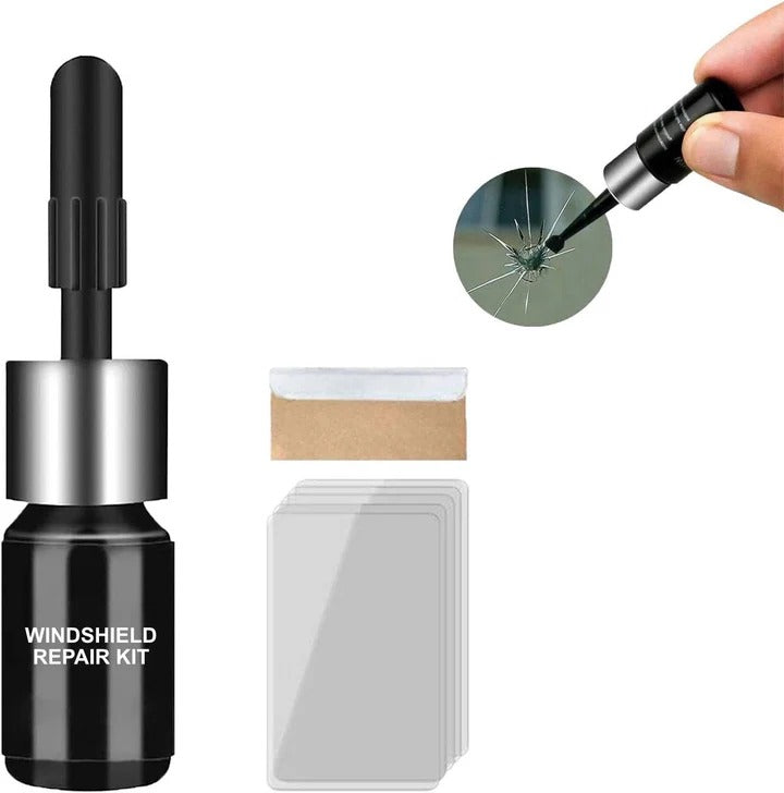 Premium Windshield Repair Kit for Chips & Surface Cracks - Easy DIY Solution for Clear, Durable Repairs