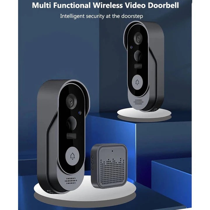 Wireless Smart Video Doorbell with Local Storage & Two-Way Audio - HD Night Vision, Motion Detection, Easy Installation