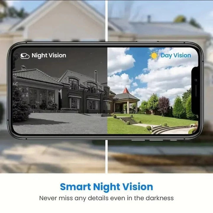 Wireless Smart Video Doorbell with Local Storage & Two-Way Audio - HD Night Vision, Motion Detection, Easy Installation