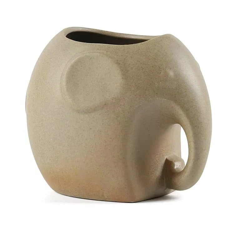 Adorable Animal-Shaped Ceramic Succulent Planter - Perfect Desktop Pot for Home & Office Decor