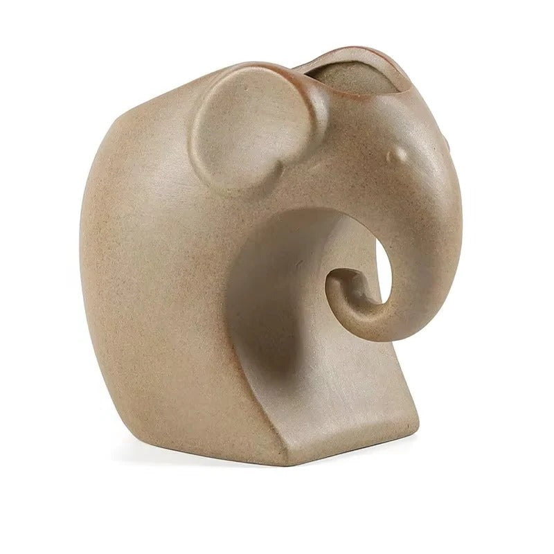 Adorable Animal-Shaped Ceramic Succulent Planter - Perfect Desktop Pot for Home & Office Decor