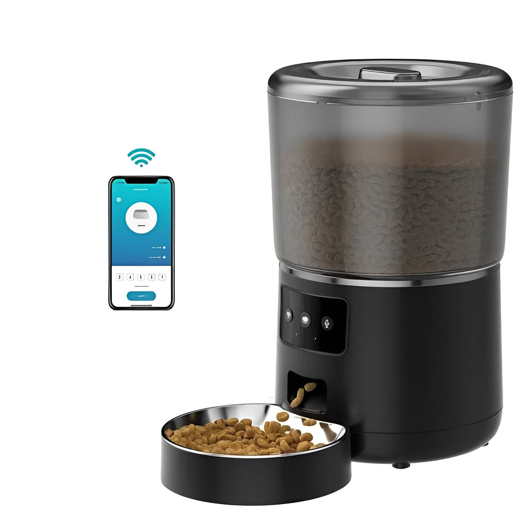 Smart Automatic Pet Feeder & Meal Dispenser - Programmable, Wi-Fi Enabled, Portion Control for Dogs & Cats