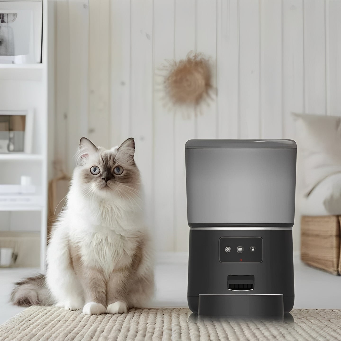 Smart Automatic Pet Feeder & Meal Dispenser - Programmable, Wi-Fi Enabled, Portion Control for Dogs & Cats