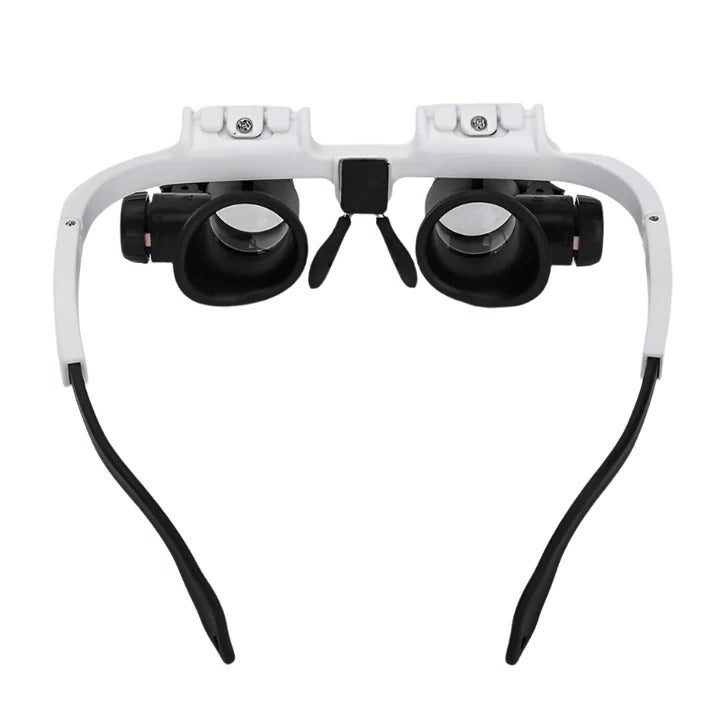LED Magnifying Glasses with Interchangeable Lenses - Adjustable Magnification for Precision Viewing