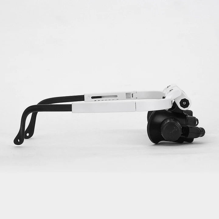 LED Magnifying Glasses with Interchangeable Lenses - Adjustable Magnification for Precision Viewing