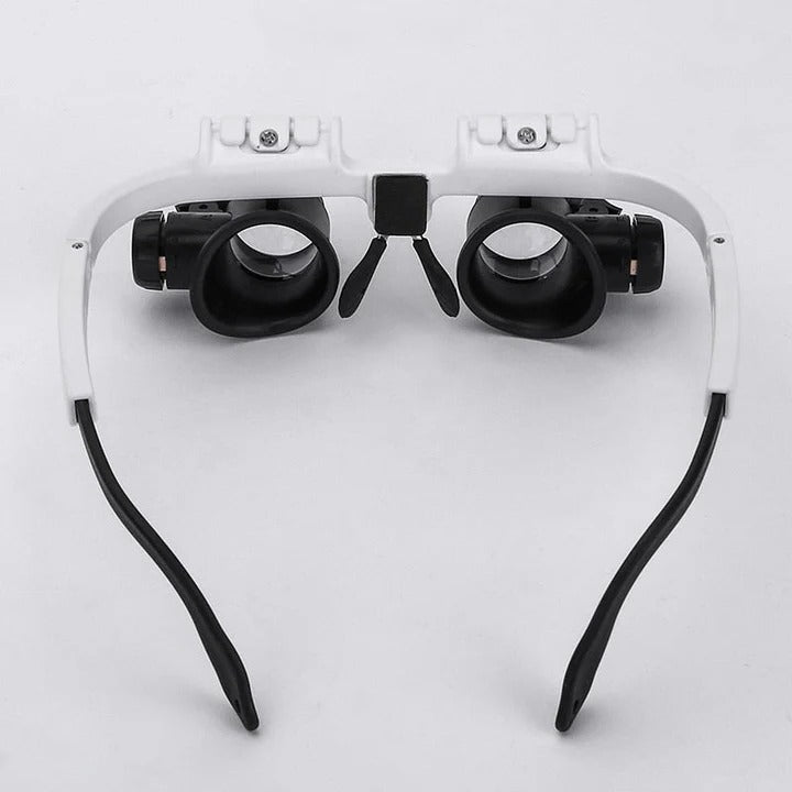 LED Magnifying Glasses with Interchangeable Lenses - Adjustable Magnification for Precision Viewing