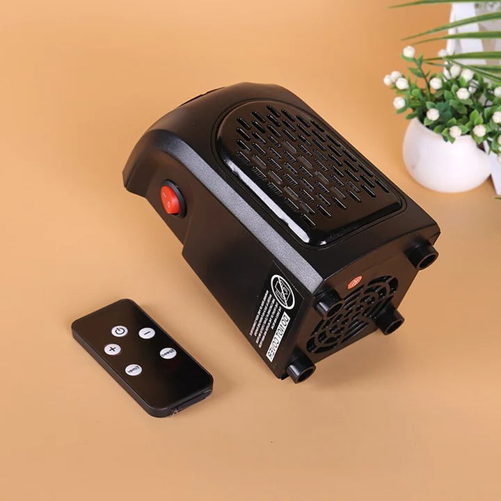 Portable Electric Ceramic Heater with Adjustable Power Settings - Energy Efficient Space Heater for Home & Office