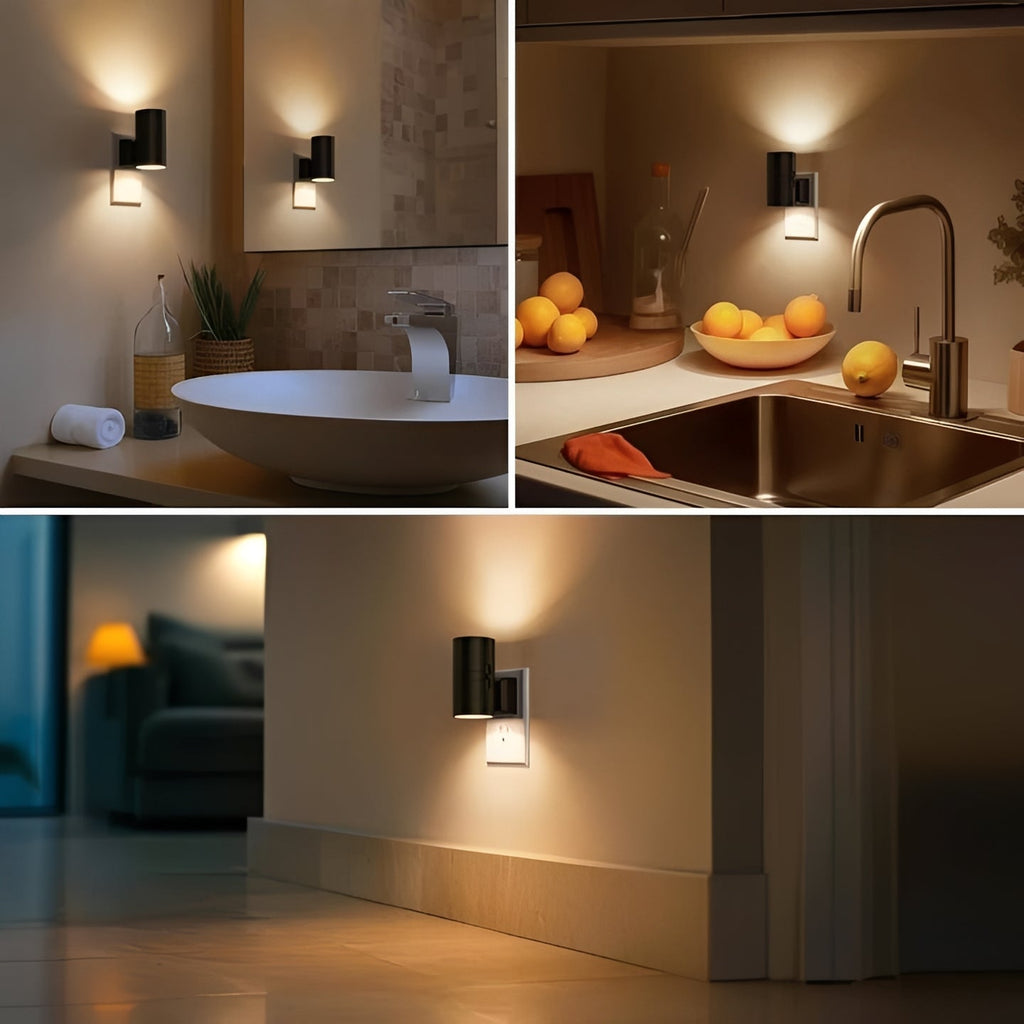 Smart Plug-In LED Night Light with Light Sensor - Energy Efficient & Auto-On/Off for Home Safety
