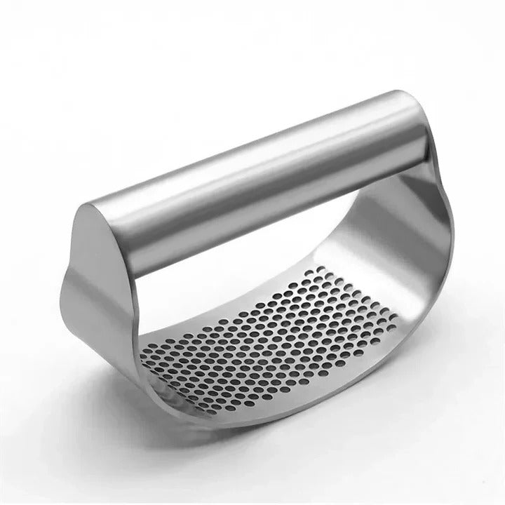 Premium Stainless Steel Garlic Press Rocker - Effortless Kitchen Tool for Minced Garlic & Herbs